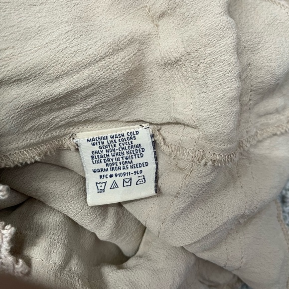 🌞Tan Crochet Trim Spaghetti Straps Slip Top    Size L - Picture 5 of 5